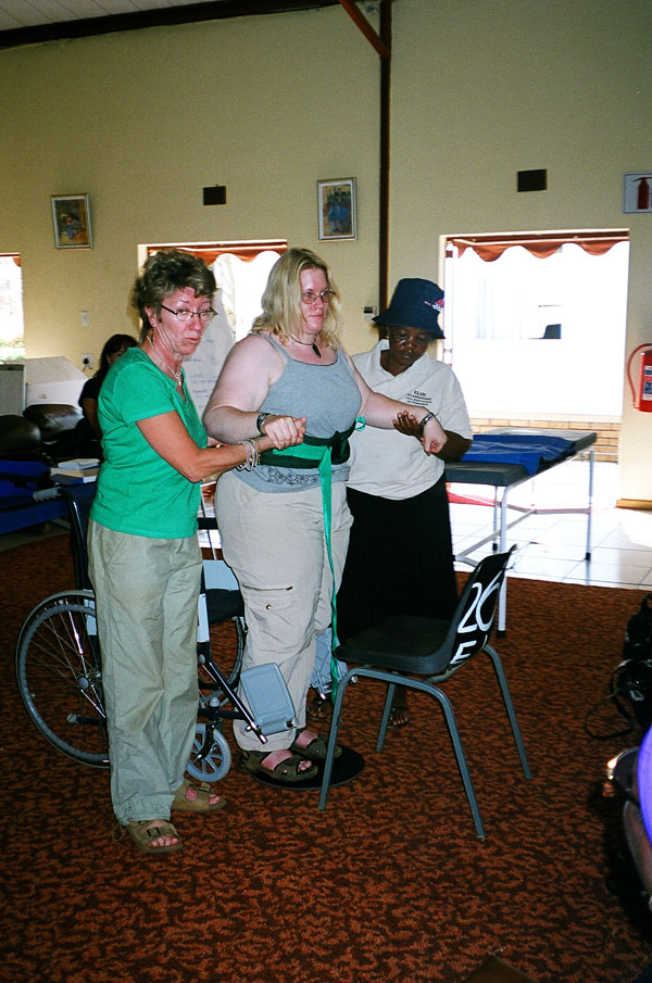 Running a moving and handling workshop at Hlanganani Care for Elderly	